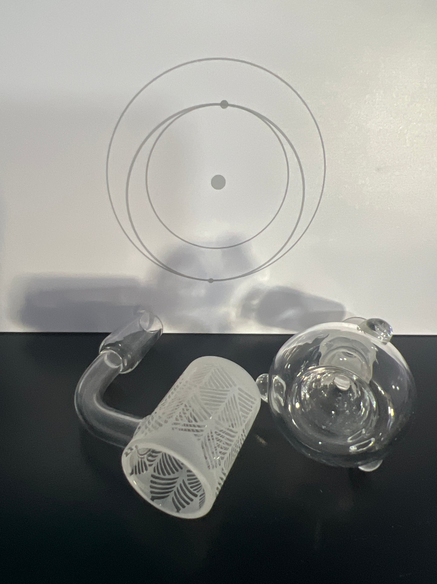 14MM BOWL STRAIGHT HANDLE CLEAR