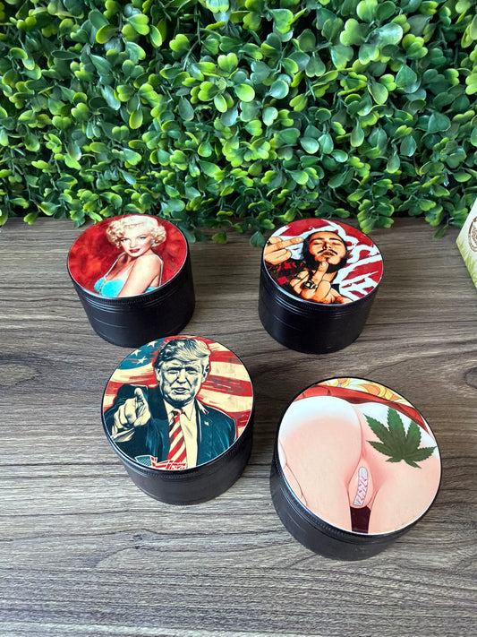 Premium Zinc 63mm Grinders With UV Printing