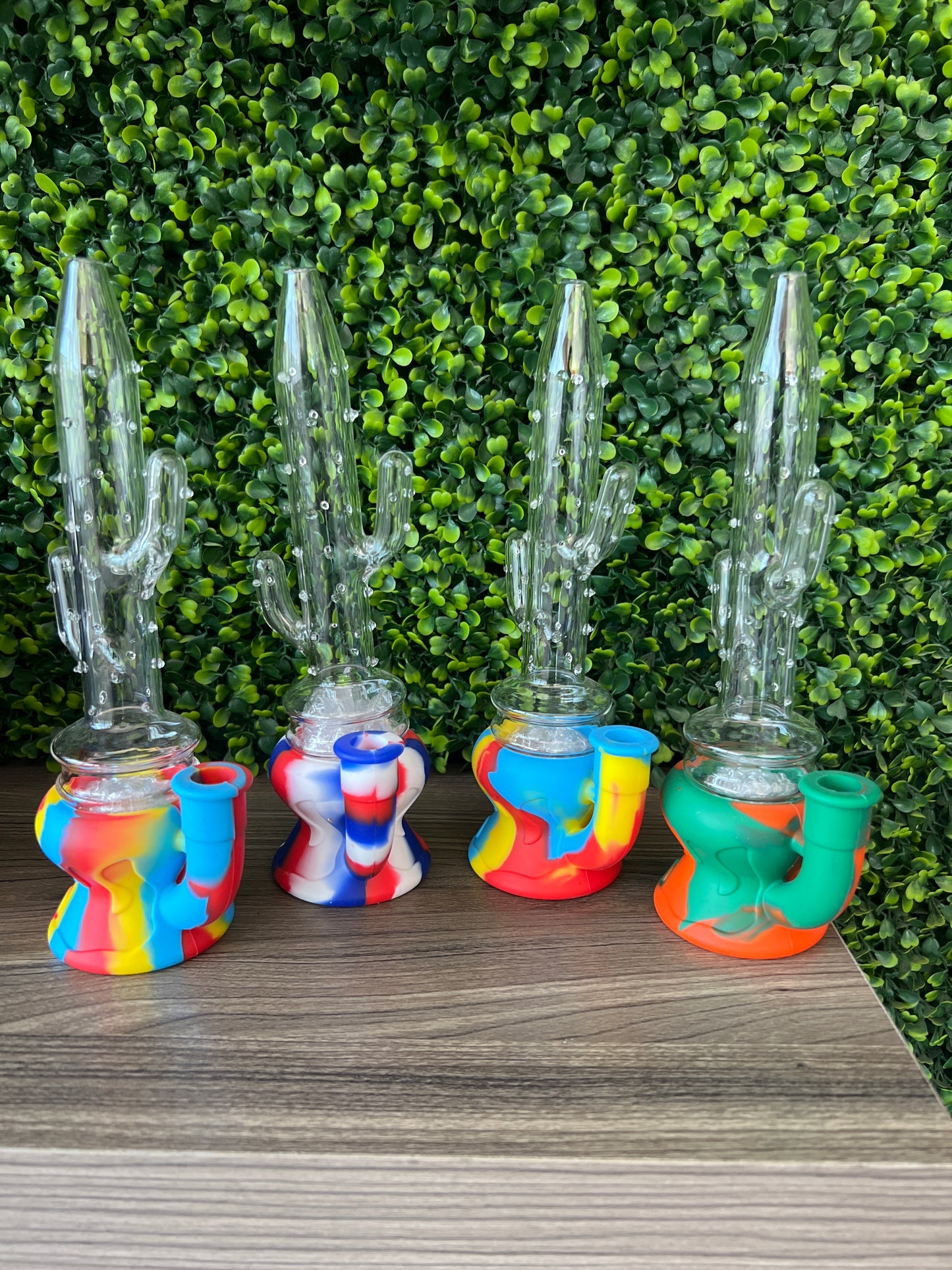 SILICONE WATER PIPE CACTUS SW01 (LATC)