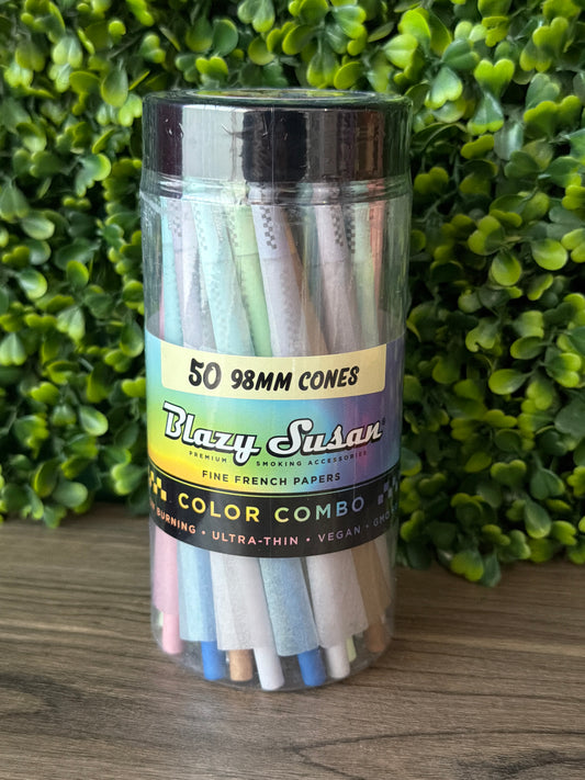 BLAZY SUSAN RAINBOW CONES 98MM 50 PCS