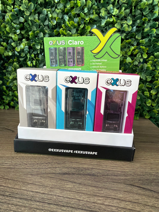 Exxus Claro Cartridge Vaporizer 12pk Display