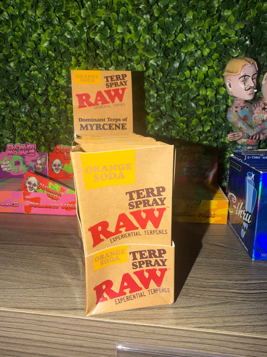 RAW TERPENE SPRAY 5ML 8PK/DISPLAY ORANGE SODA