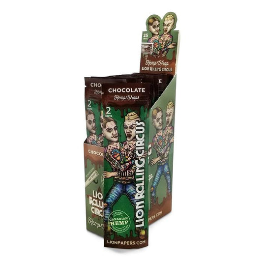 LION ROLLING CIRCUS HEMP WRAPS CHOCOLATE