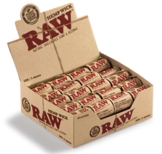 RAW HEMP WICK 20 FT/ 6M (20 ROLLS)