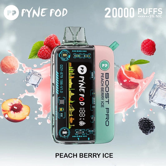 PYNE POD BOOST PRO 20000 PUFF PEACH BERRY ICE