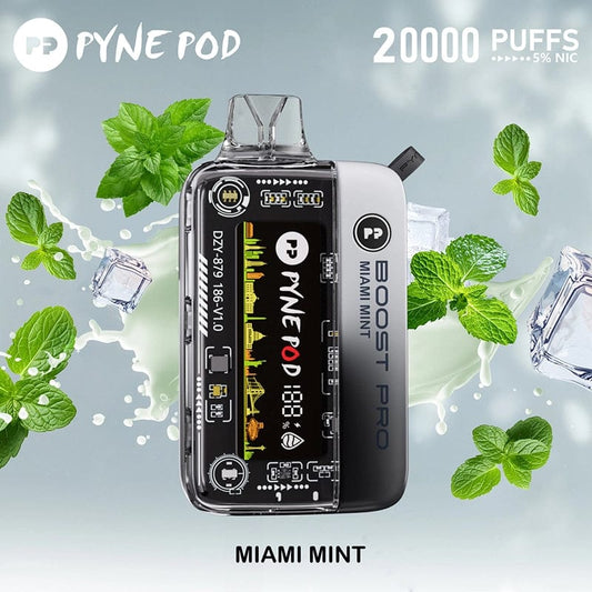 PYNE POD BOOST PRO 20000 PUFF MIAMI MINT