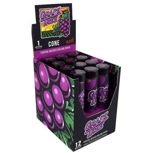 RAW TERPENE ENHANCED K/S CONES GRAPE TREE (12CONOS)