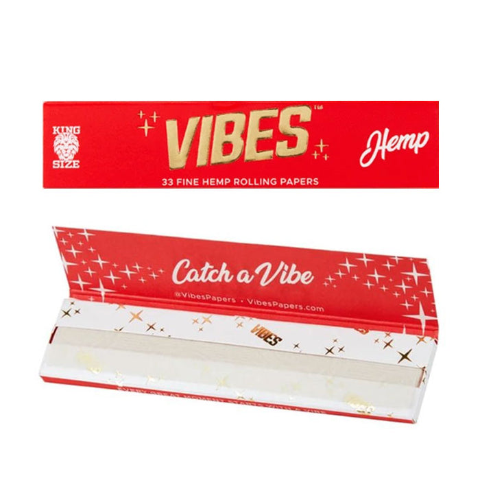 VIBES HEMP RED  KING SIZE